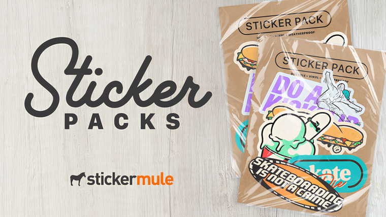 Combine vários designs com os packs de adesivos