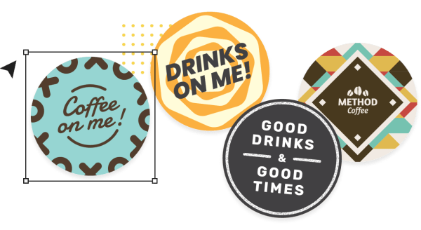 Design coasters online with Studio Create and design coasters online with a tool called Studio